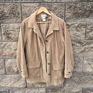 Vintage L.L. Bean Corduroy Jacket w/Removable Liner- Size Women's Medium